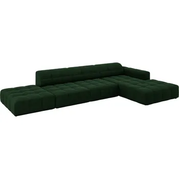 Pohovka Cosmopolitan Design Sametová rohová pohovka Chicago 341 cm, pravá