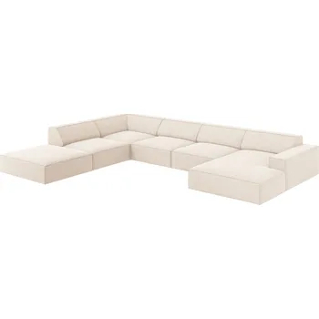 Pohovka Micadoni Sametová rohová pohovka Jodie 364 cm, levá