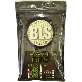 Airsoftová kulička Airsoft kuličky BB BLS Tracer (Nasvětlovací) 0.25g/4000 (green PLA)