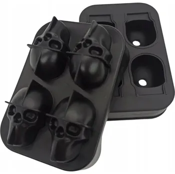 Tvořítko na led SILIKONOVÁ FORMIČKA LED KULIČKY LEBKA 3D SPIRÁLY NÁPOJE DEZERTY XXL