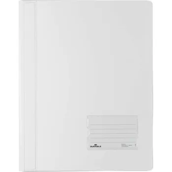 DURABLE DURALUX 2680, plastový rychlovazač PVC A4 poloprůhledný Barva: Bílá