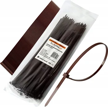 Stahovací páska Upínací pásky Stahovací Pásky Tretka UV 3,6 x 250 mm, hnědá