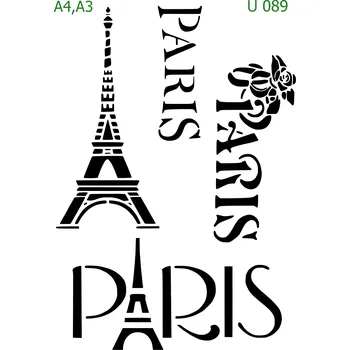 Šablona U 089 - A3 , Nelepící folie