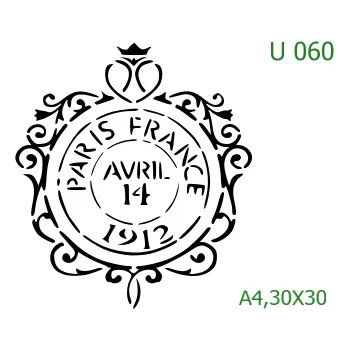 Šablona U 061 - A4 , Lepící fólie