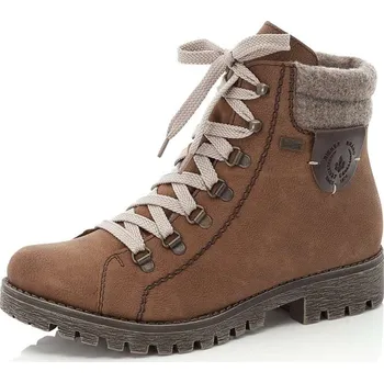 Dámské kozačky Dámská kotníková obuv RIEKER 785F8-22 hnědá W5 41