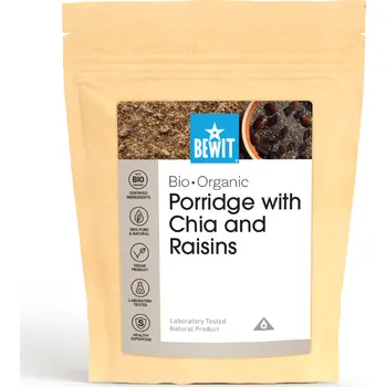 BEWIT Snídaňová kaše – chia a rozinky, BIO - 50 g