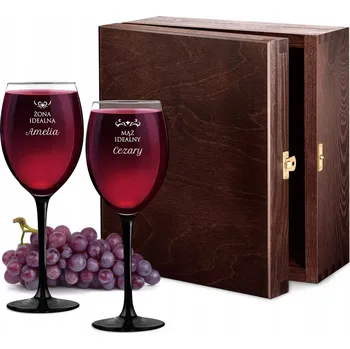 Sklenice Skleničky na bílé víno, skleničky na červené víno Murrano skleničky bezbarvé 330 ml 2 ks