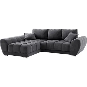 Pohovka Windsor & Co Sametová rozkládací pohovka Nuage 285 cm, levá