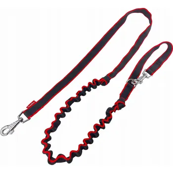 Vodítko pro psa Vodítko s Amortizérem pro Běhání se Psem 250cm/2,5cm Champion Černo-Červené