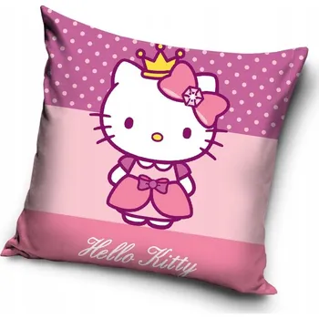 Povlak na dekorativní polštářek Povlak na polštáře 40 x 40 cm Carbotex Hello Kitty