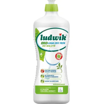Mycí prostředek Ekologický prostředek na mytí nádobí Ludwik Citrusy a zelený čaj 0,9 l