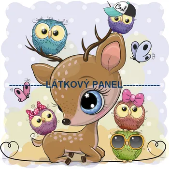 Látkový panel - Dětský - DE-20 Velikost: 15x15cm, Materiál: Teplákovina nepočesaná