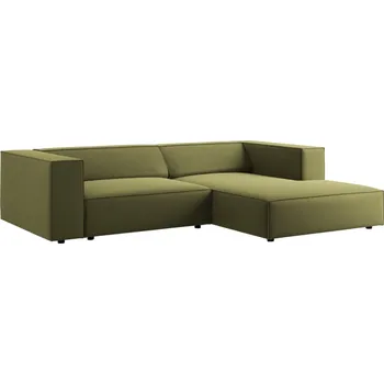 Pohovka Cosmopolitan Design Sametová rohová pohovka Arendal 224 cm, pravá