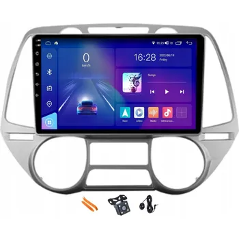 Auto Hi-Fi ANDROID RÁDIO NAVIGACE QLED CARPLAY 128GB LTE GPS DSP HYUNDAI I20 08-12