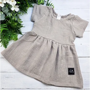 Dívčí šaty Kulišárny Dívčí letní princess šaty mušelín SANDY VELIKOST: 122