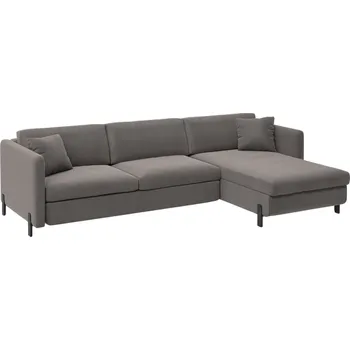 Pohovka Micadoni Sametová rozkládací pohovka Gloria 260 cm, pravá