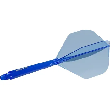 Šipka Cuesoul ROST 77 průhledné modré, No2 letky a dlouhé násadky