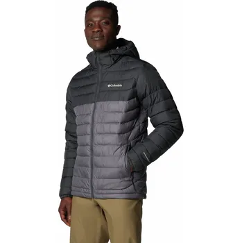 Pánská bunda Columbia Powder Lite™ II Hooded Jacket Velikost: L / Barva: šedá/černá