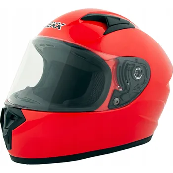 Helma na motorku Motocyklová přilba pro děti integrální s homologací Full Face Červená XL