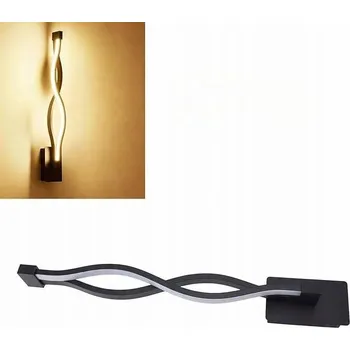 Nástěnné svítidlo LED spirálové nástěnné svítidlo ve tvaru spirály, černé