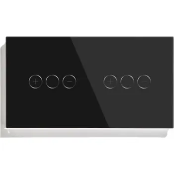 vypínač DVOJITÝ DOTYKOVÝ STMÍVAČ SPÍNAČ SVĚTLA SKLENĚNÝ