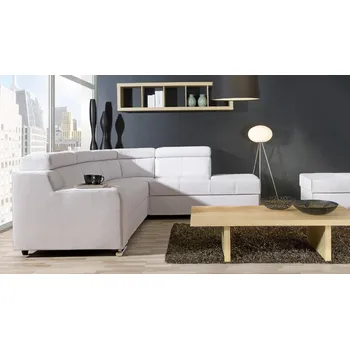 Dolmar Rohová sedací souprava Oskar II, pravá kůže Zvolte stranu sed. soupravy: Pravá strana, Vyberte čalounění kůže: Madras 240 elefant