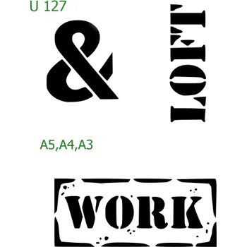 Šablona U 127 - A5 , Lepící fólie