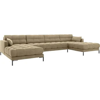 Pohovka Micadoni Sametová rohová pohovka Mamaia 383 cm