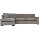 WOOOD Manšestrová rohová pohovka Edison 283 cm, levá