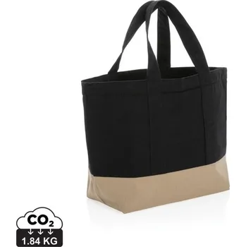 Outdoorové zavazadlo Nebarvená chladící taška Impact z 285g recykl. canvas AWARE™ - Černá