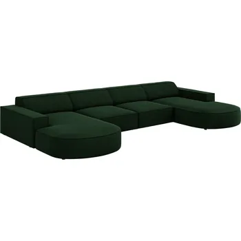 Pohovka Micadoni Sametová rohová pohovka Jodie 364 cm