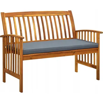 Zahradní lavice Lavička s opěradlem, dřevěná, 119 x 119 cm