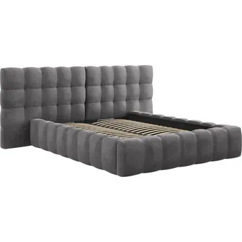 Postel Micadoni Sametová postel Mamaia 140 x 200 cm s úložným prostorem