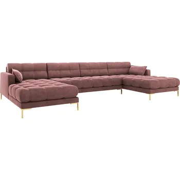 Pohovka Micadoni Sametová rohová pohovka Mamaia 383 cm