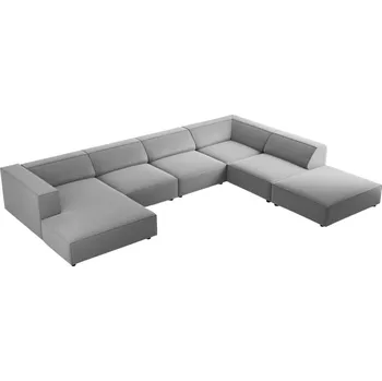 Pohovka Cosmopolitan Design Sametová rohová pohovka Arendal 364 cm, pravá