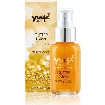 Kosmetika pro psa Parfém Yuup! se zlatými třpytkami