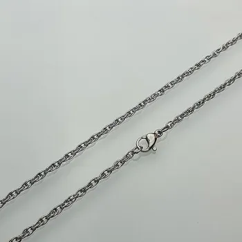 Řetízek Ocelový řetízek stříbrný - 49cm