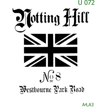 Šablona U 072 - A4 , Lepící fólie