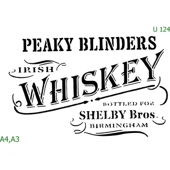 Šablona U 124 - A4 , Lepící fólie