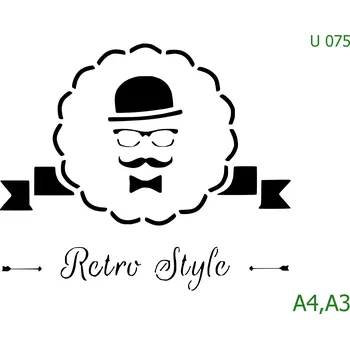 Šablona U 075 - A4 , Lepící fólie
