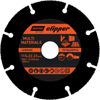 Řezný kotouč Kotouč řezný MULTIMATERIAL Norton Clipper, 115mm