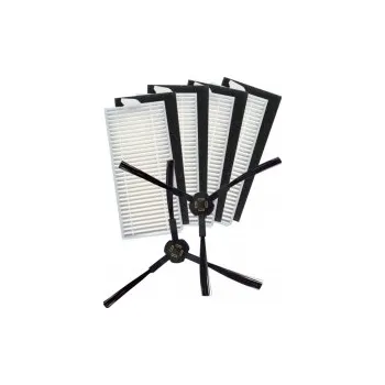 Sada příslušenství pro robotický vysavač HEPA filtry a kartáčky pro vysavač LIDL SSRAA1 Silvercrest sada 4+2ks