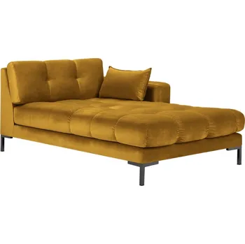 Otoman Micadoni Sametová lenoška Mamaia 185 cm, pravá