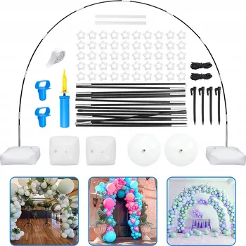 Balónek OBLOUK KOLO RÁM NA BALÓNY SEZENÍ STOJAN NA GIRLANDU DEKORACE SVATBA 2-3 M