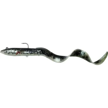 Rybářský háček Gumová Nástraha Savage Gear 4D Real Eel 20cm 38gr Black/Pearl PHP