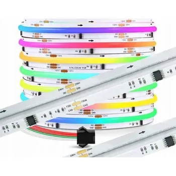LED páska LED pásek COB RGBCCT 24V 840d 26W/m Magic Pixel Adresovatelný WS2805 digitální