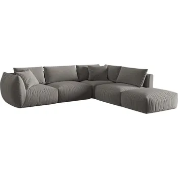 Pohovka Micadoni Sametová rohová pohovka Chris 295 cm, pravá