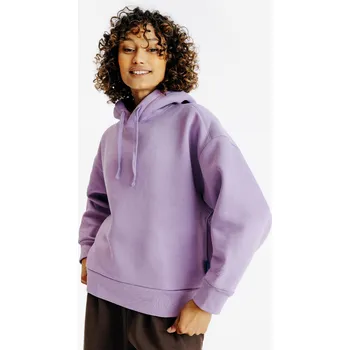 Dámská mikina DECATHLON Dámská mikina s kapucí Elementals XL FIALOVÁ