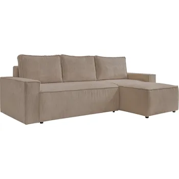 Pohovka Miuform Manšestrová rozkládací pohovka Brave Dave 250 cm, levá/pravá