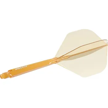 Šipka Cuesoul ROST 77 průhledné oranžové, No2 letky a dlouhé násadky